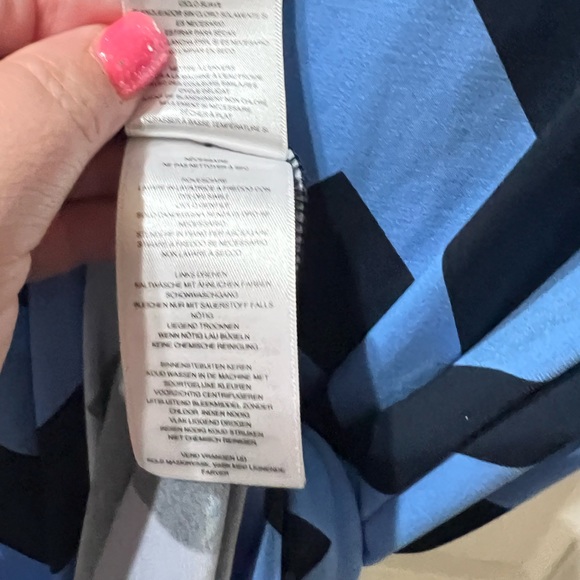 #9 Michael Kors Chevron Dress Black & Blue - Picture 6 of 8